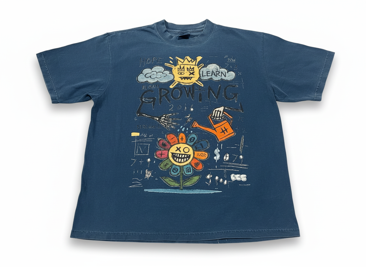 GROWiNG HAND-DRAWN T-SHiRT